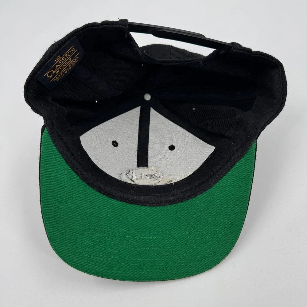 Swimbait Underground Yupoong Snapback Hat‎ Black Embroidered SU Logo Wool Blend